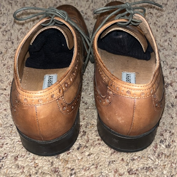 Men's Johnston Murphy Brown Wing Tip Shoes Size 8.5 M - Picture 9 of 14